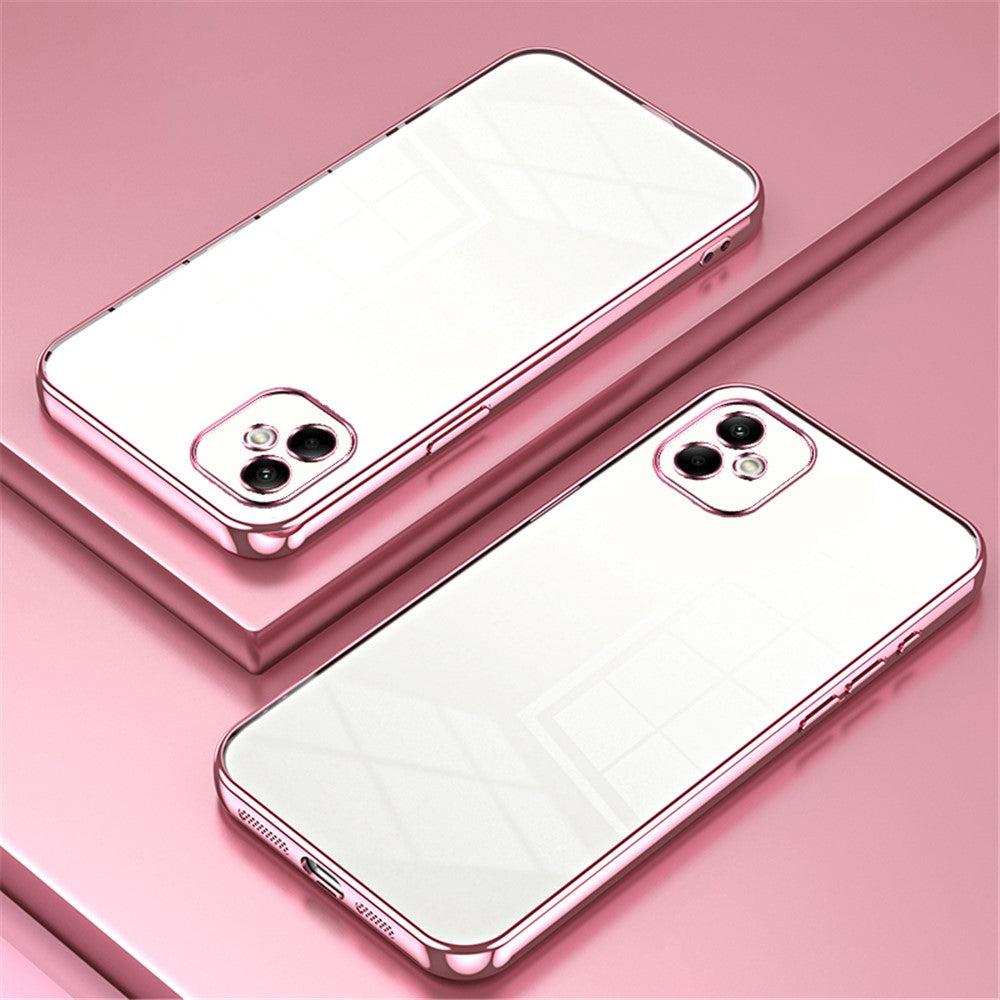 Til Samsung Galaxy A05 4G galvaniseret TPU-cover Telefoncover med præcise udskæringer
