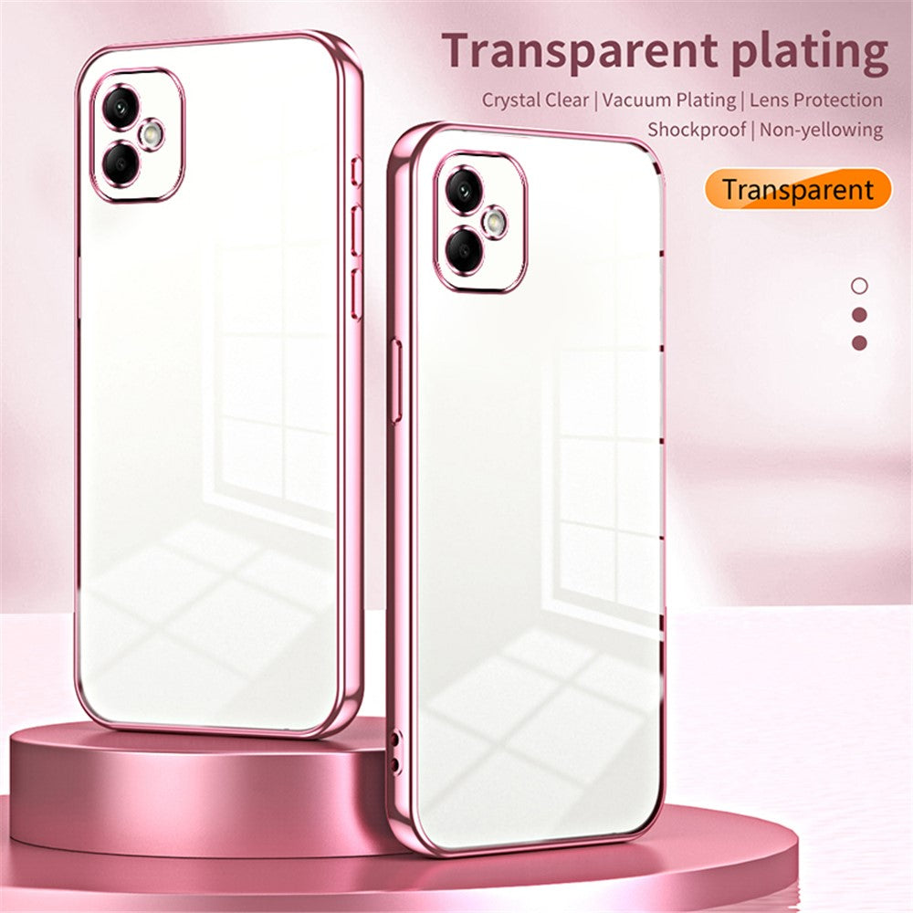 Til Samsung Galaxy A05 4G galvaniseret TPU-cover Telefoncover med præcise udskæringer