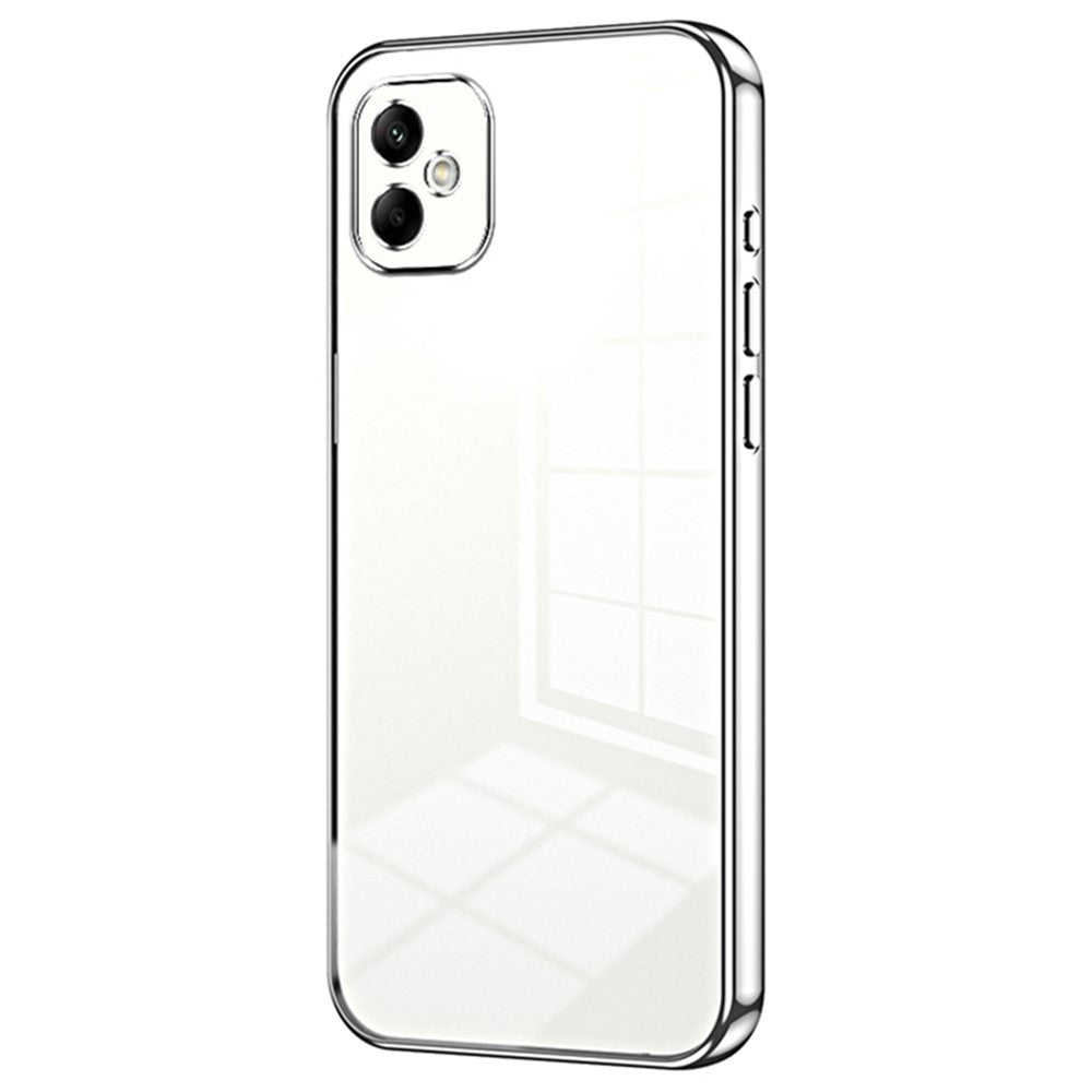 Til Samsung Galaxy A05 4G galvaniseret TPU-cover Telefoncover med præcise udskæringer