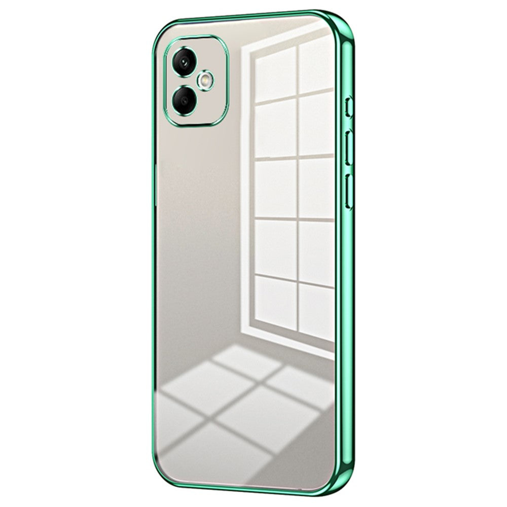 Til Samsung Galaxy A05 4G galvaniseret TPU-cover Telefoncover med præcise udskæringer
