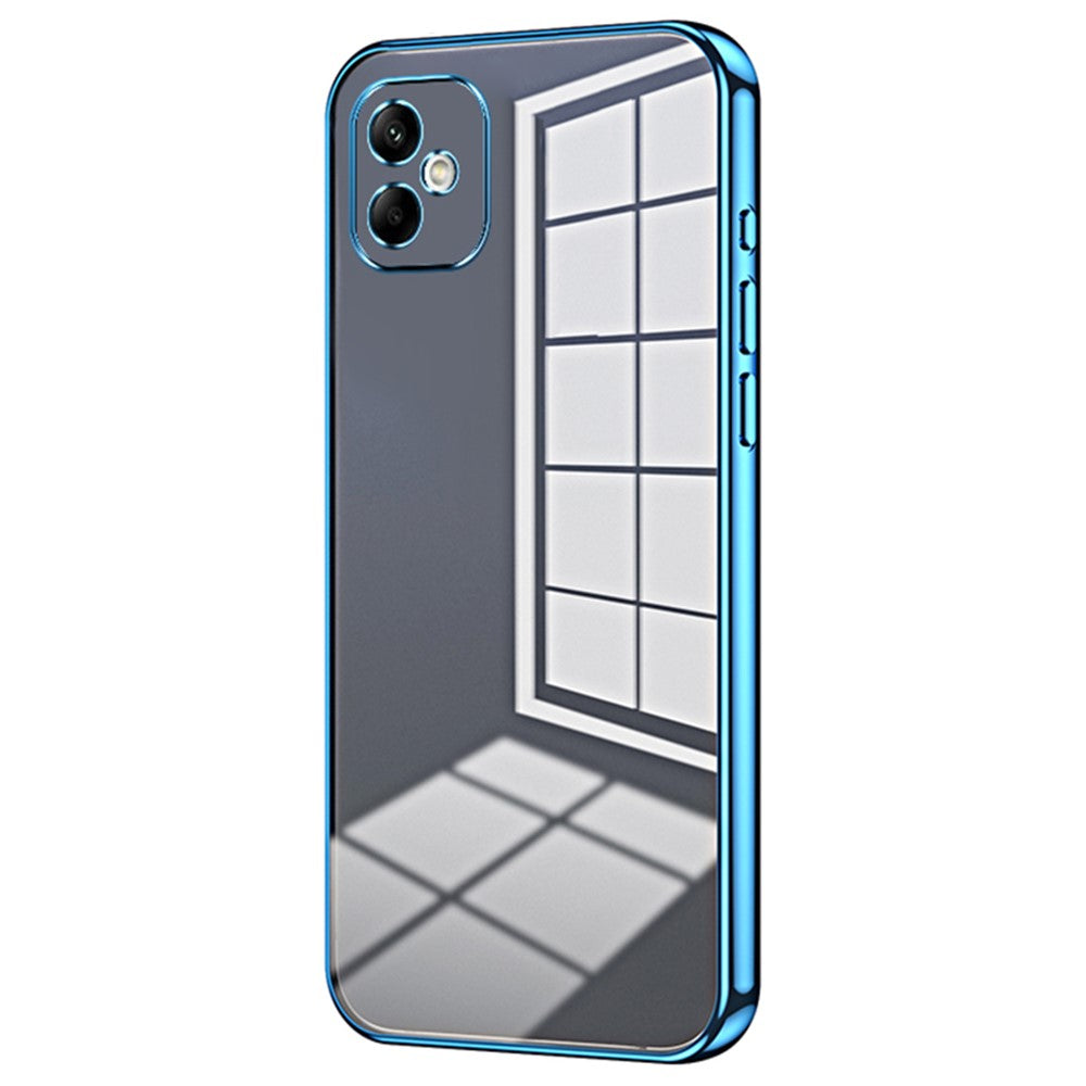 Til Samsung Galaxy A05 4G galvaniseret TPU-cover Telefoncover med præcise udskæringer
