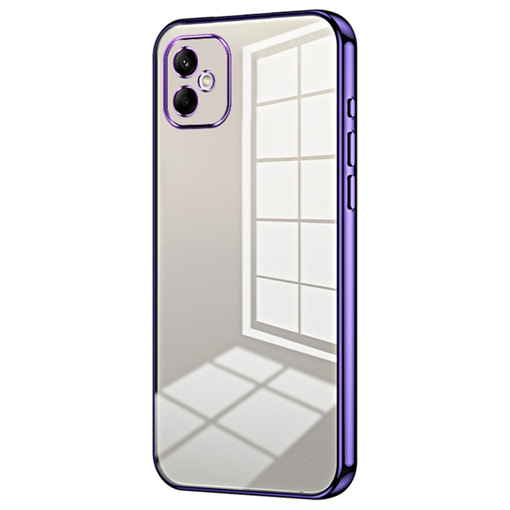 Til Samsung Galaxy A05 4G galvaniseret TPU-cover Telefoncover med præcise udskæringer