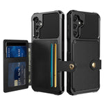 ZM03 For Samsung Galaxy A15 5G Cell Phone Case PU Leather Coated TPU Shell Fits Magnetic Car Mount