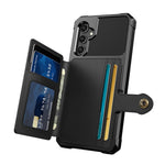 ZM03 For Samsung Galaxy A15 5G Cell Phone Case PU Leather Coated TPU Shell Fits Magnetic Car Mount