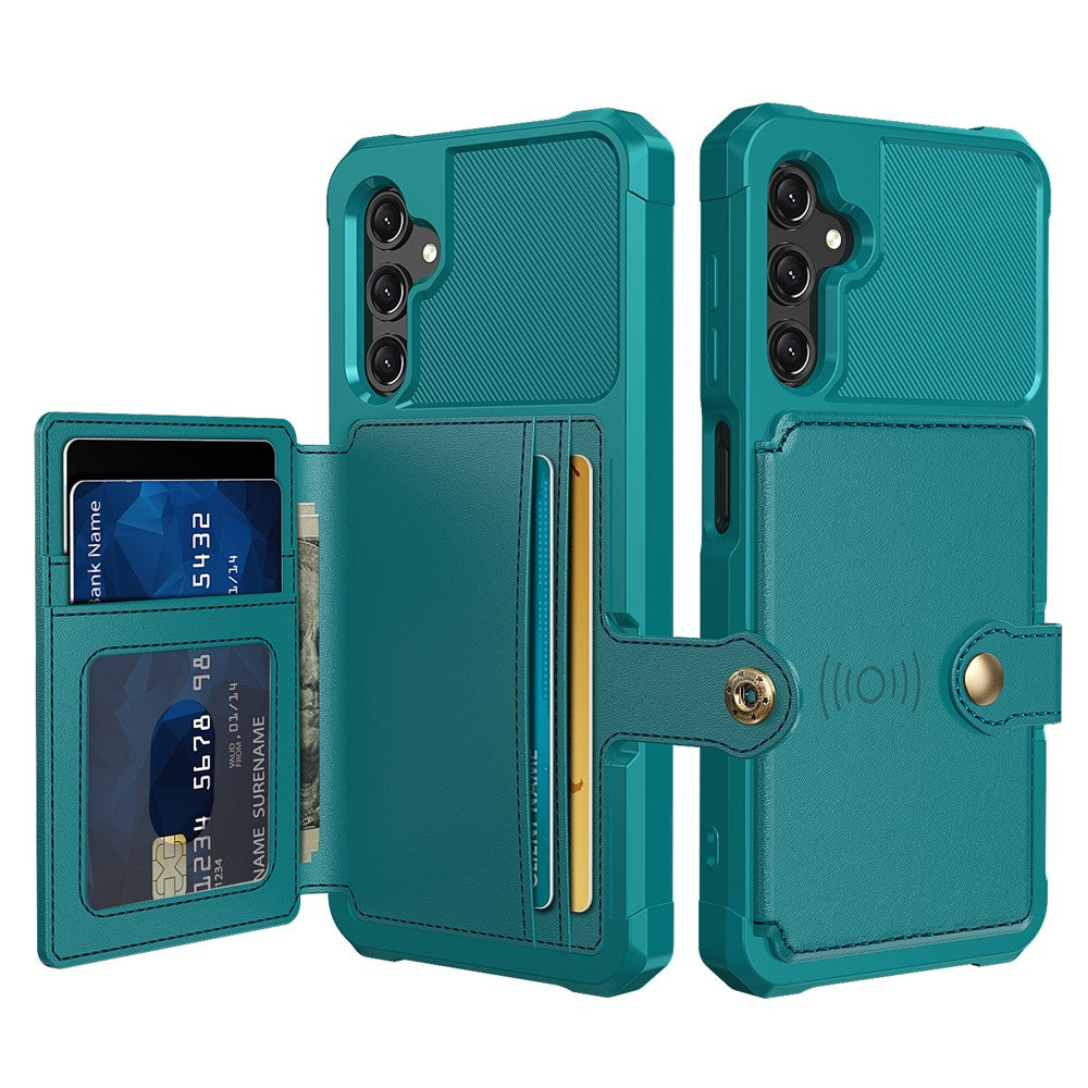 ZM03 For Samsung Galaxy A15 5G Cell Phone Case PU Leather Coated TPU Shell Fits Magnetic Car Mount