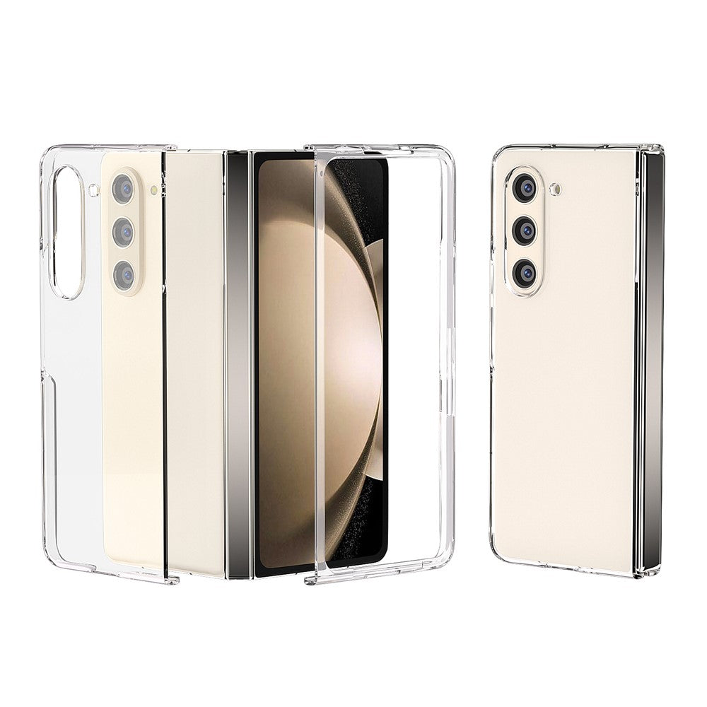 Til Samsung Galaxy Z Fold5 5G Telefoncover Gennemsigtigt PC Bagcover