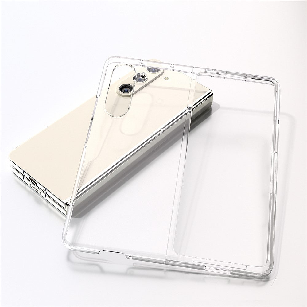 Til Samsung Galaxy Z Fold5 5G Telefoncover Gennemsigtigt PC Bagcover
