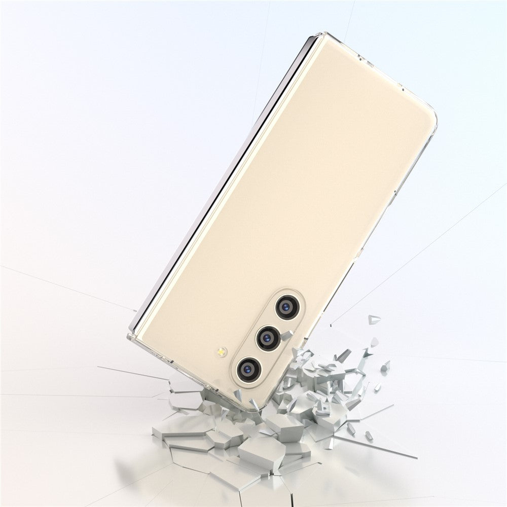 Til Samsung Galaxy Z Fold5 5G Telefoncover Gennemsigtigt PC Bagcover