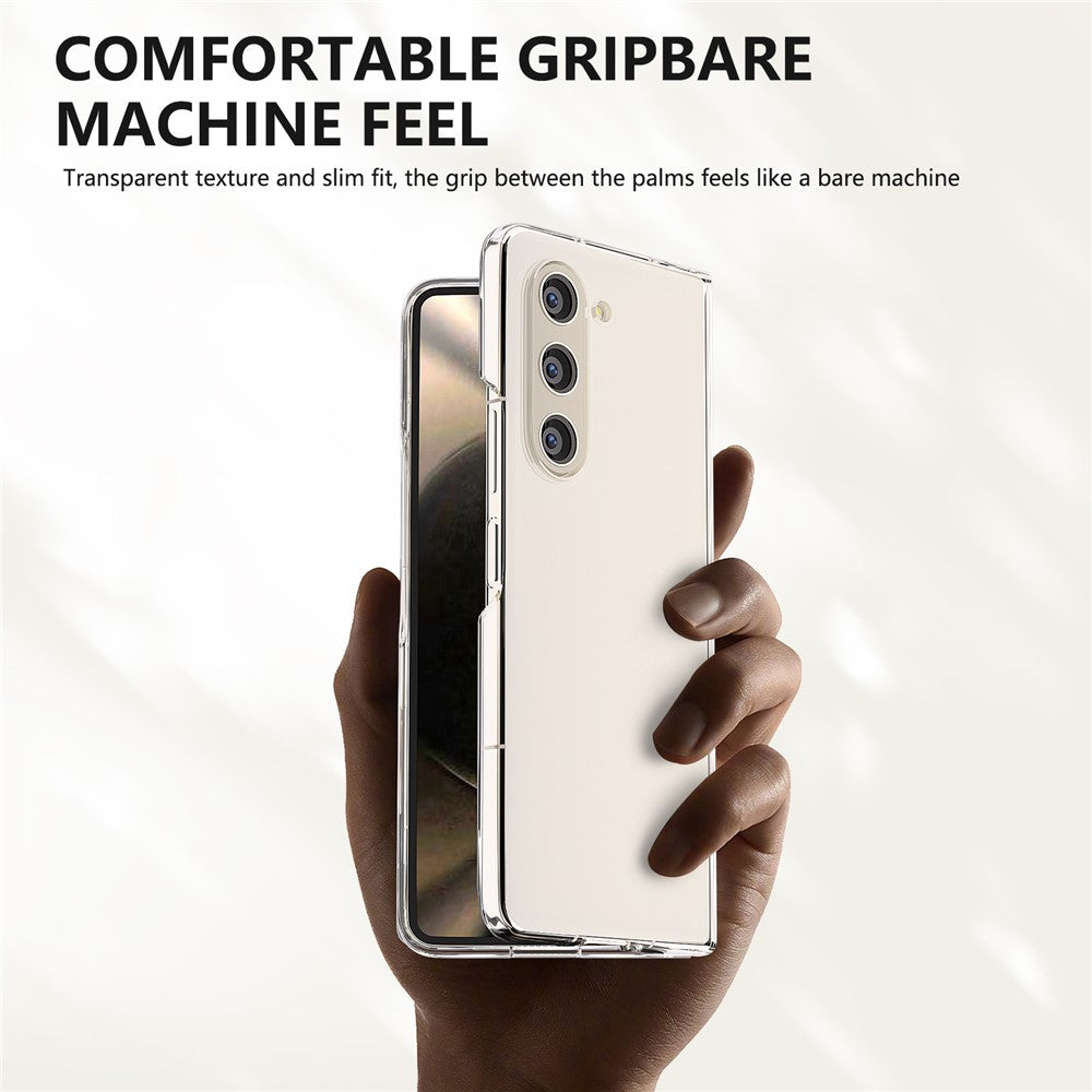 Til Samsung Galaxy Z Fold5 5G Telefoncover Gennemsigtigt PC Bagcover