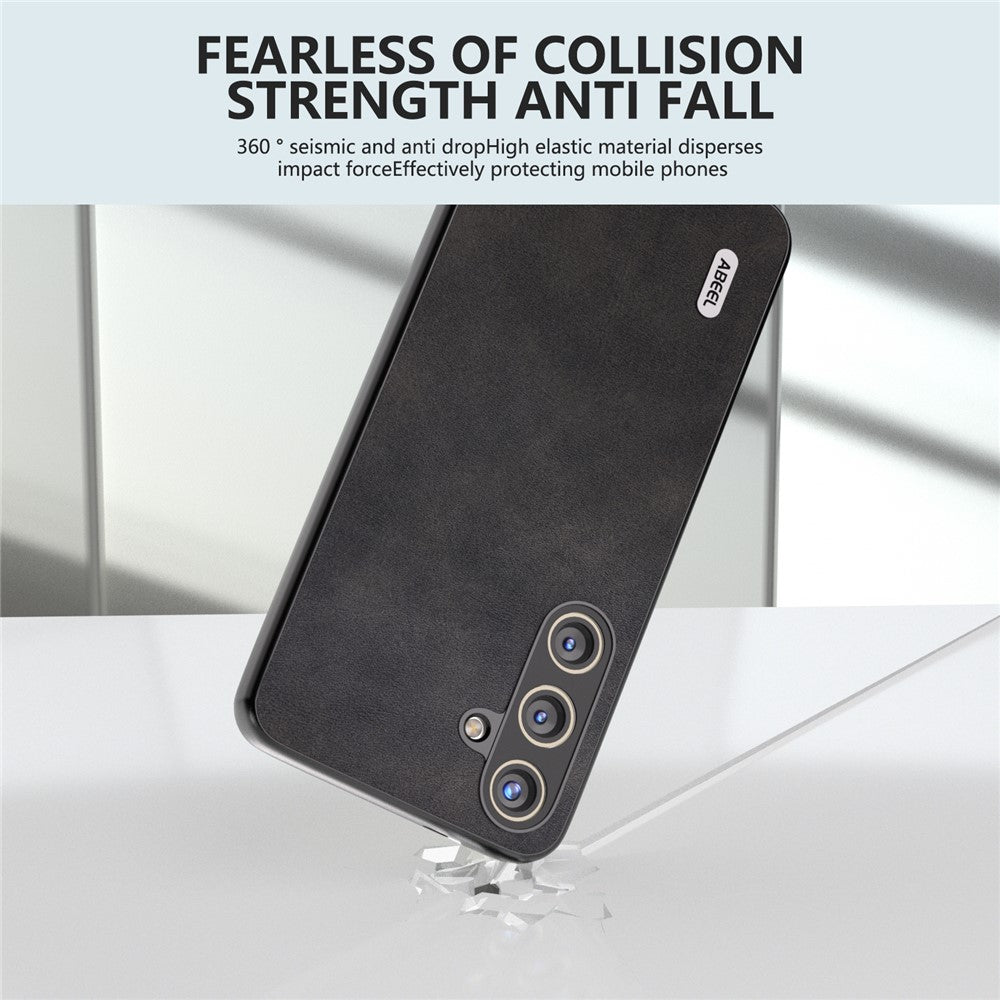 ABEEL Til Samsung Galaxy S24+ Cover med Kohudsstruktur, Stødsikkert Beskyttende Telefoncover