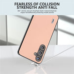 ABEEL For Samsung Galaxy S24+ Phone Case Litchi Texture Cowhide Leather Back Cover