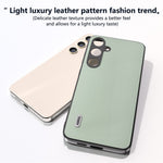 ABEEL For Samsung Galaxy S24+ Phone Case Ecological Texture Leather Cover Soft Touch