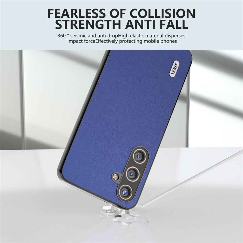 ABEEL til Samsung Galaxy S24+ Telefoncover PU-læder+PC+TPU Bagsidebeskyttelse Mod Fald