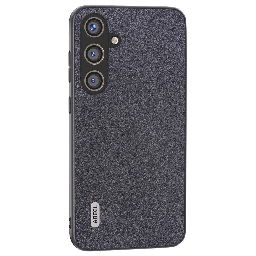 ABEEL For Samsung Galaxy S24+ Glitter Surface Phone Case PU Leather Anti-Scratch Back Cover