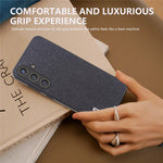 ABEEL For Samsung Galaxy S24+ Glitter Surface Phone Case PU Leather Anti-Scratch Back Cover