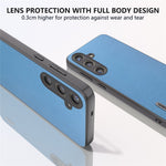 ABEEL For Samsung Galaxy S24 Textured Phone Case Slim PU Leather Shockproof Cover