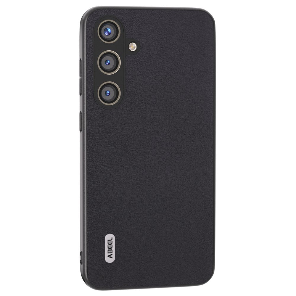 ABEEL For Samsung Galaxy S24 Textured Phone Case Slim PU Leather Shockproof Cover