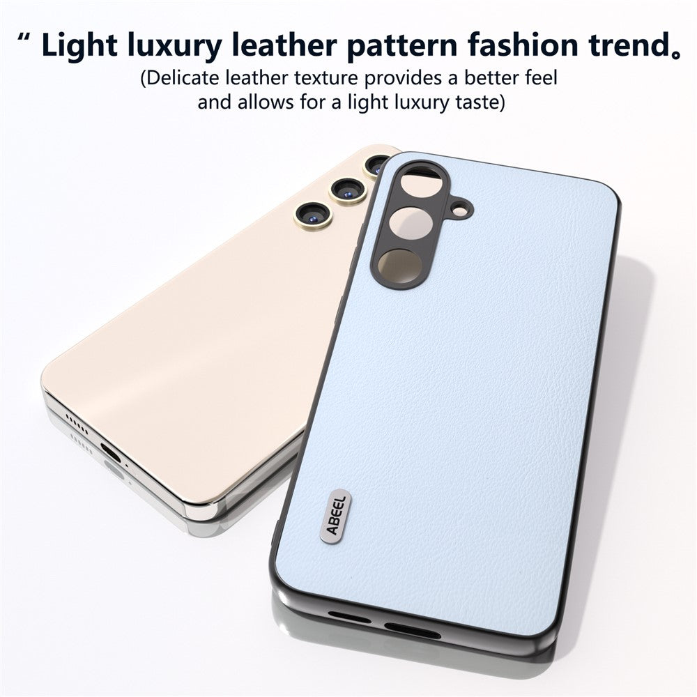 ABEEL For Samsung Galaxy S24 Phone Case Anti-Scratch Ecological Texture Leather Cover