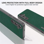 ABEEL Til Samsung Galaxy S24 Mobilcover i Koskind med Krydsstruktur