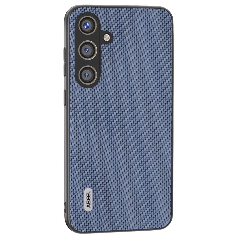 ABEEL til Samsung Galaxy S24 Carbon Fiber Tekstur Etui PU Læder+PC+TPU Beskyttende Telefoncover