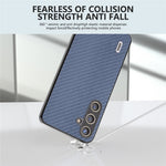 ABEEL til Samsung Galaxy S24 Carbon Fiber Tekstur Etui PU Læder+PC+TPU Beskyttende Telefoncover