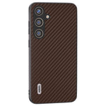 ABEEL til Samsung Galaxy S24 Carbon Fiber Tekstur Etui PU Læder+PC+TPU Beskyttende Telefoncover