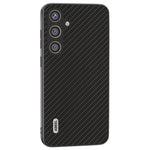ABEEL til Samsung Galaxy S24 Carbon Fiber Tekstur Etui PU Læder+PC+TPU Beskyttende Telefoncover