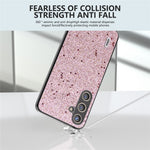 ABEEL Til Samsung Galaxy S24 Telefoncover Glitter PU Læderbelagt TPU+PC Cover