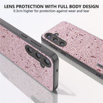 ABEEL Til Samsung Galaxy S24 Telefoncover Glitter PU Læderbelagt TPU+PC Cover