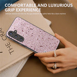 ABEEL Til Samsung Galaxy S24 Telefoncover Glitter PU Læderbelagt TPU+PC Cover
