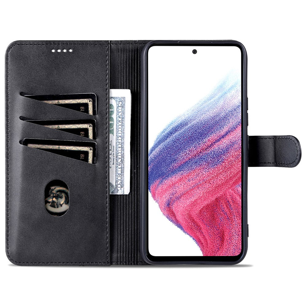 AZNS For Samsung Galaxy A55 5G Leather Case Wallet Phone Cover Magnetic Clasp