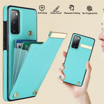 Samsung Galaxy S20 FE 5G / S20 FE / S20 FE 2022 / S20 Lite mobilmobilskal TPU+PU-läder korthållare fodral