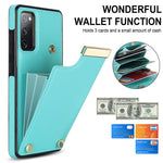 Samsung Galaxy S20 FE 5G / S20 FE / S20 FE 2022 / S20 Lite mobilmobilskal TPU+PU-läder korthållare fodral