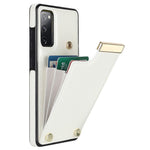Samsung Galaxy S20 FE 5G / S20 FE / S20 FE 2022 / S20 Lite mobilmobilskal TPU+PU-läder korthållare fodral