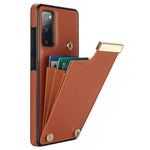Samsung Galaxy S20 FE 5G / S20 FE / S20 FE 2022 / S20 Lite mobilmobilskal TPU+PU-läder korthållare fodral