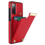 Samsung Galaxy S20 FE 5G / S20 FE / S20 FE 2022 / S20 Lite mobilmobilskal TPU+PU-läder korthållare fodral