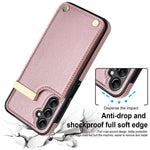 Til Samsung Galaxy A54 5G Mobiltelefoncover Kortholder TPU+PU Læder Hardware Dekorativt Cover