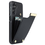 Til Samsung Galaxy A54 5G Mobiltelefoncover Kortholder TPU+PU Læder Hardware Dekorativt Cover