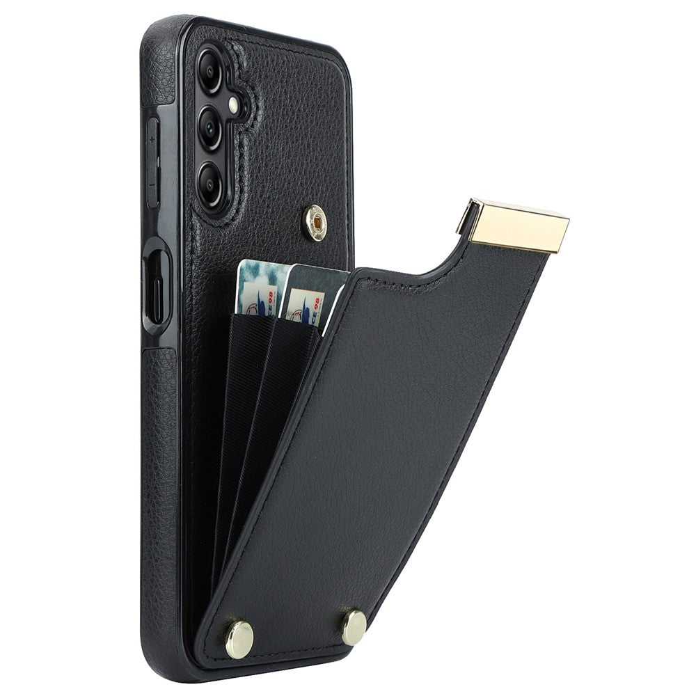 Til Samsung Galaxy A54 5G Mobiltelefoncover Kortholder TPU+PU Læder Hardware Dekorativt Cover
