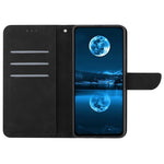 HT05 For OnePlus 12 5G PU Leather Case Line Imprinted Protective Phone Cover