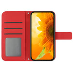 HT04 Til Samsung Galaxy A55 5G Pung-Etui i Solsikke-Læder med Håndledsrem