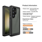 REDPEPPER FS Series for Samsung Galaxy S24 Ultra IP68 Waterproof Case Clear Back Panel Underwater Diving Cover