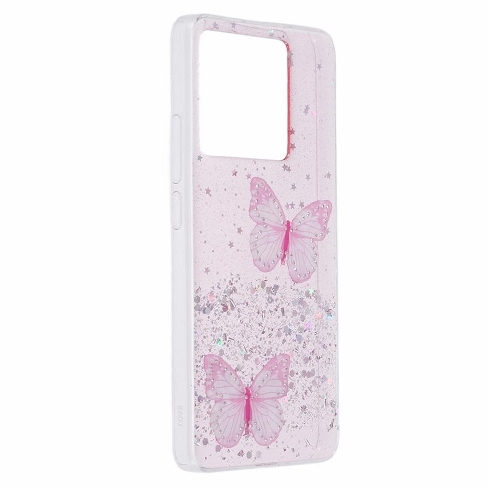 AW Series For Xiaomi 13T / 13T Pro / Redmi K60 Ultra Phone Case Epoxy Butterfly Cover