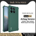 IMAK For Xiaomi Redmi K70E 5G / Poco X6 Pro 5G TPU Case Matte Airbag Corner Protective Back Shell