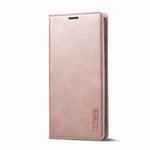 LC.IMEEKE For Samsung Galaxy S24+ Microfiber Leather Case Wallet Phone Cover Viewing Stand