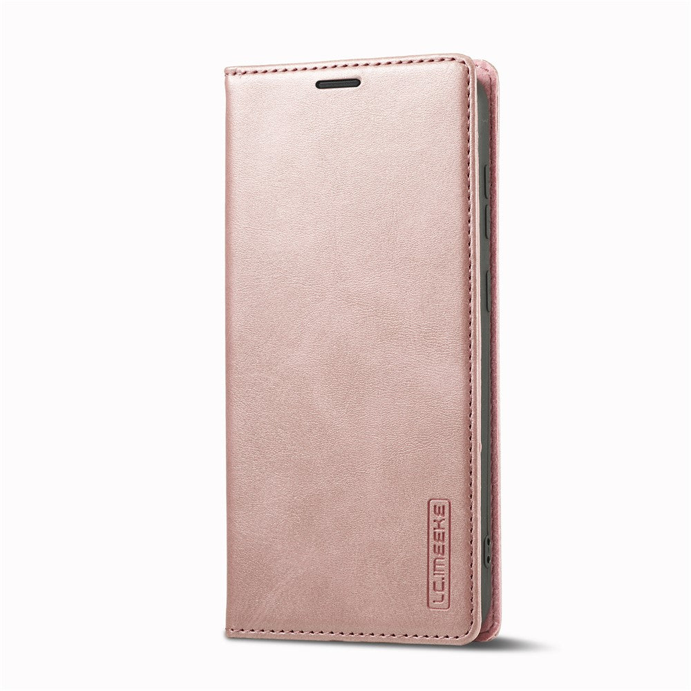 LC.IMEEKE For Samsung Galaxy S24+ Microfiber Leather Case Wallet Phone Cover Viewing Stand