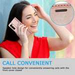 LC.IMEEKE For Samsung Galaxy S24+ Microfiber Leather Case Wallet Phone Cover Viewing Stand