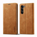 LC.IMEEKE For Samsung Galaxy S24+ Microfiber Leather Case Wallet Phone Cover Viewing Stand