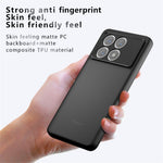 For Xiaomi Redmi K70E 5G / Poco X6 Pro 5G Matte Case 2-in-1 Skin-touch TPU+PC Mobile Phone Cover