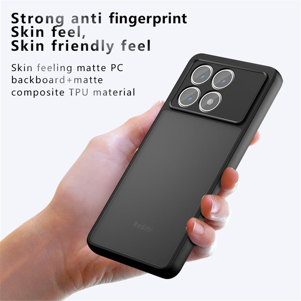 For Xiaomi Redmi K70E 5G / Poco X6 Pro 5G Matte Case 2-in-1 Skin-touch TPU+PC Mobile Phone Cover